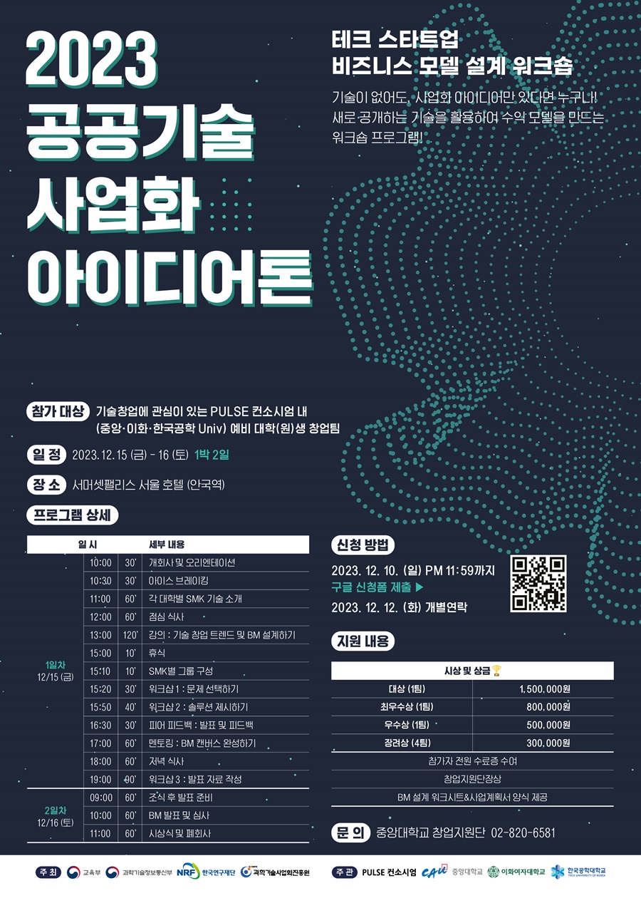 2023 공공기술 사업화 아이디어톤