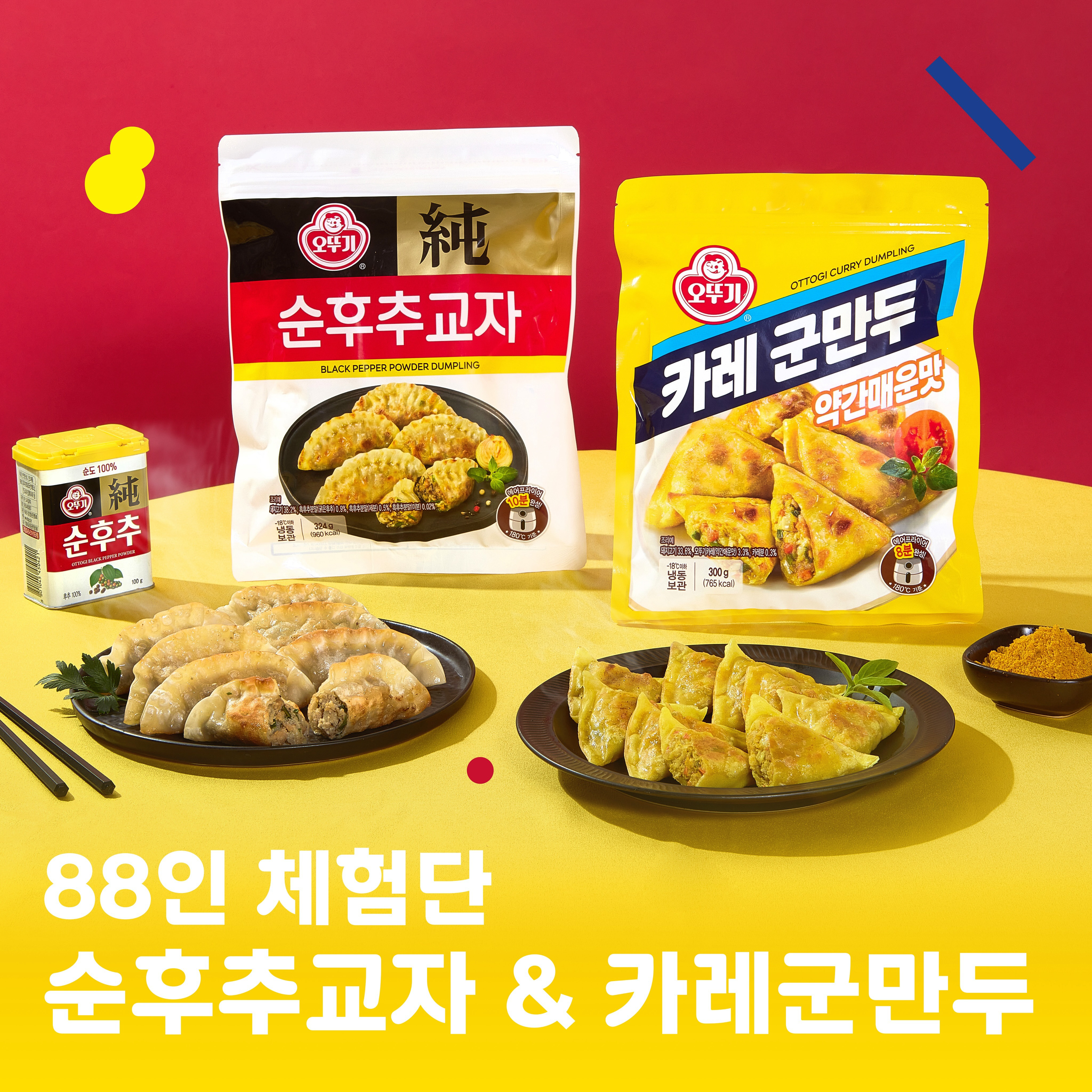 순후추 교자&카레 군만두 88인 체험단 모집