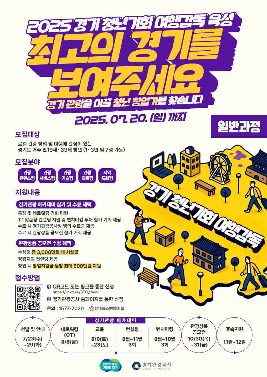 2025 경기 청년기회 여행감독 [일반과정] 모집