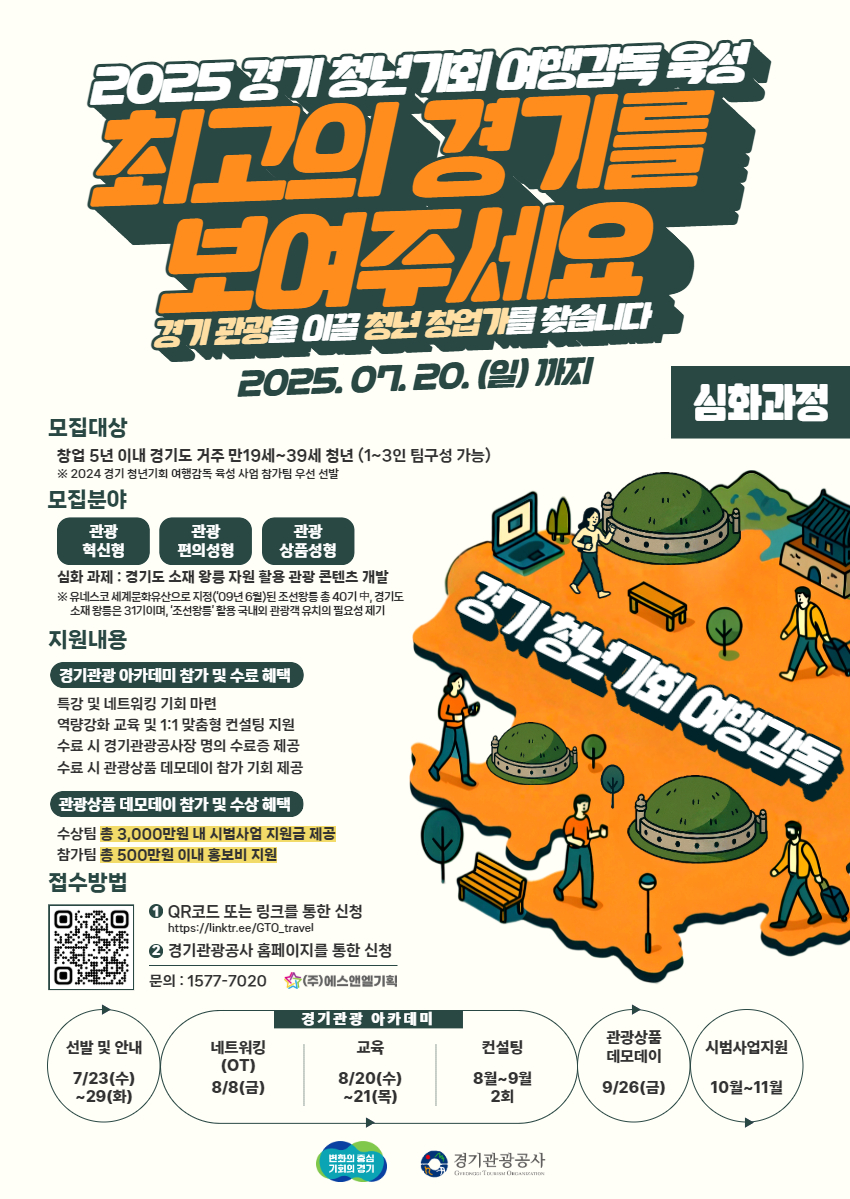 2025 경기 청년기회 여행감독 [심화과정] 모집