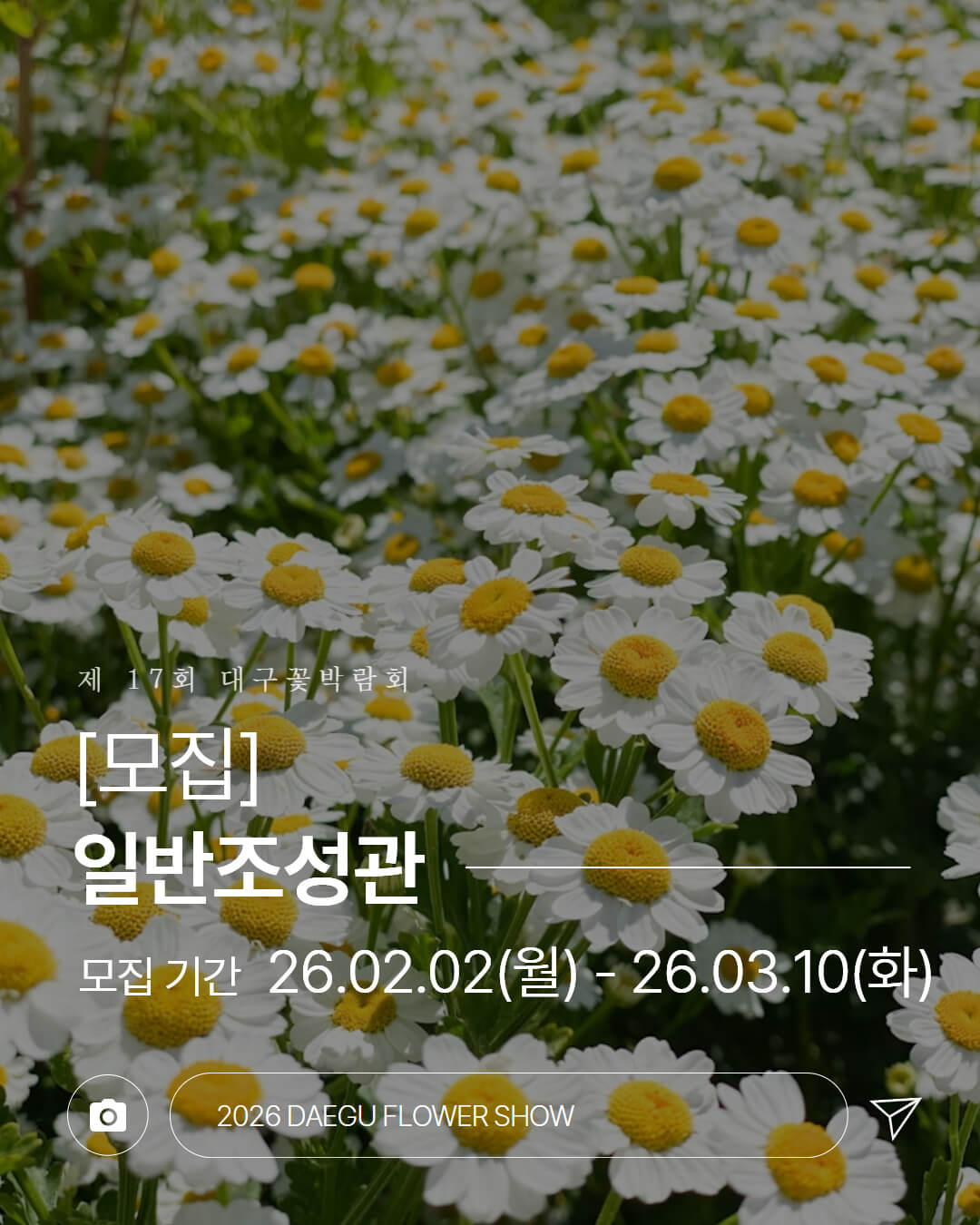 제 17회 대구꽃박람회 일반조성관 모집