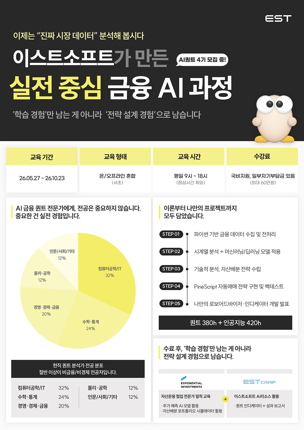 [이스트소프트 KDT] AI 금융 퀀트 전문가 Camp 4기