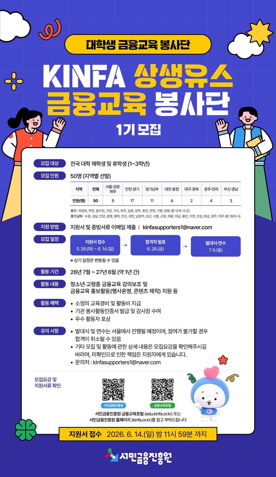 KINFA 상생유스 금융교육 봉사단 1기 모집