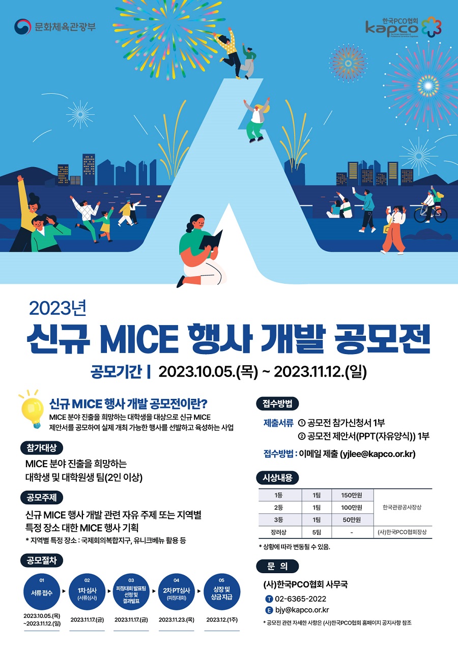 2023년 신규 MICE 행사 개발 공모전