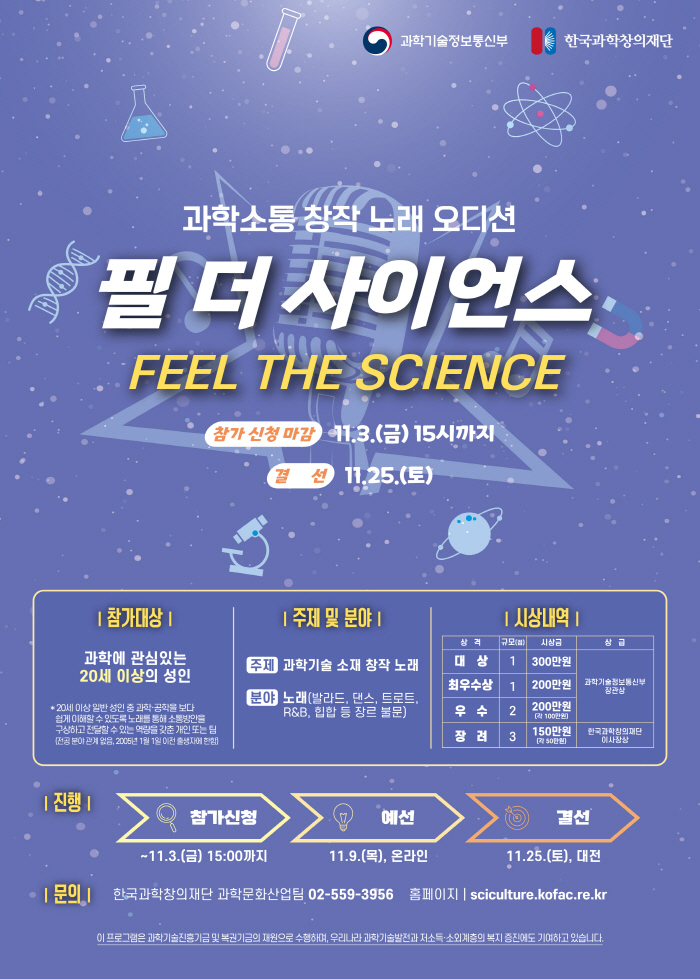 과학소통 창작 노래 오디션 필 더 사이언스