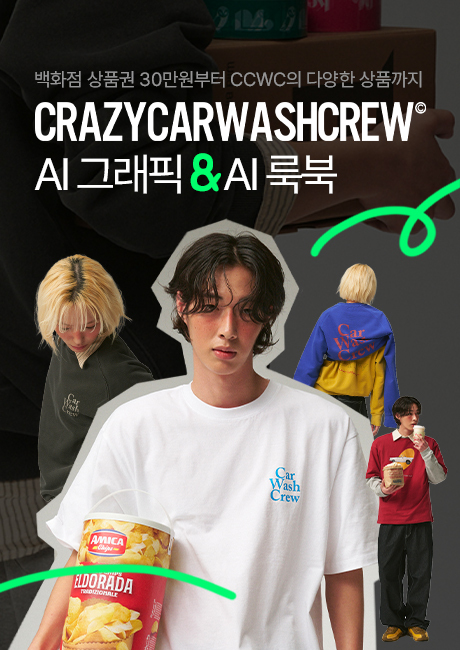 스트리트 패션 브랜드 ‘CRAZY CAR WASH CREW’가 연상되는 이미지 만들고 AI룩북 기획하자!