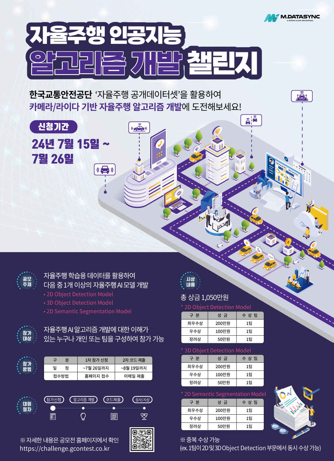 2024년 자율주행 인공지능 알고리즘 개발 챌린지