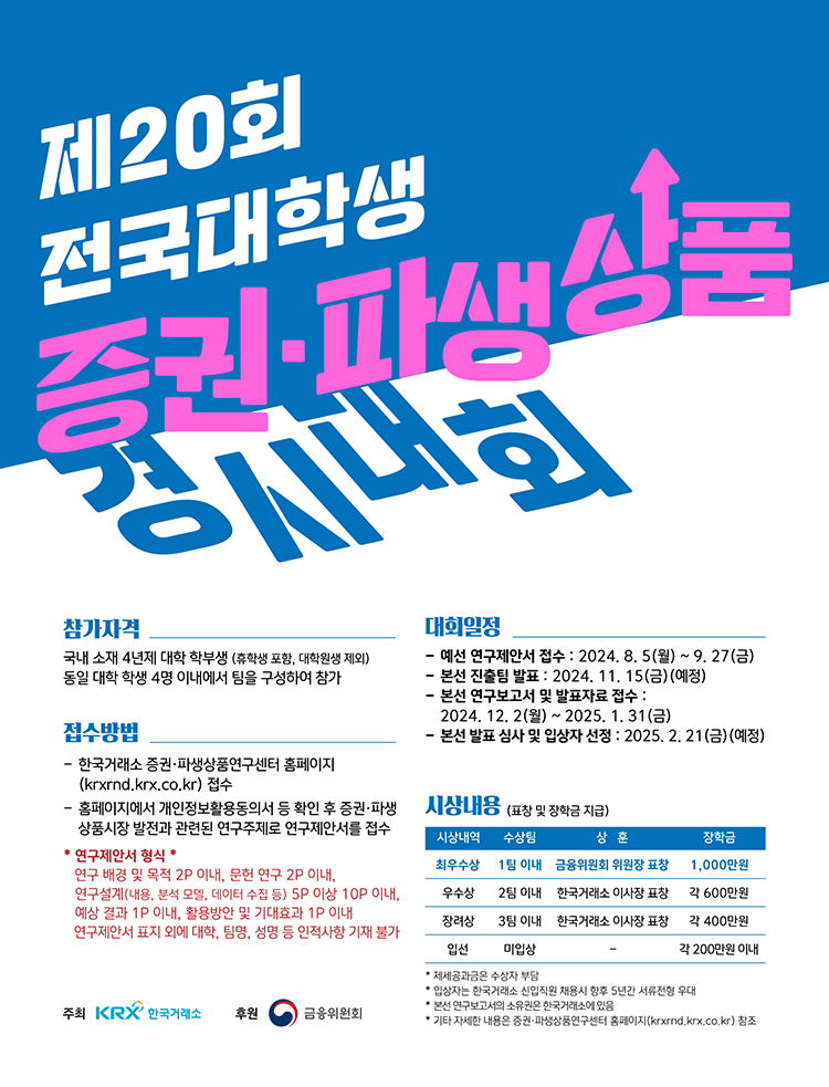 제20회 전국 대학생 증권파생상품 경시대회