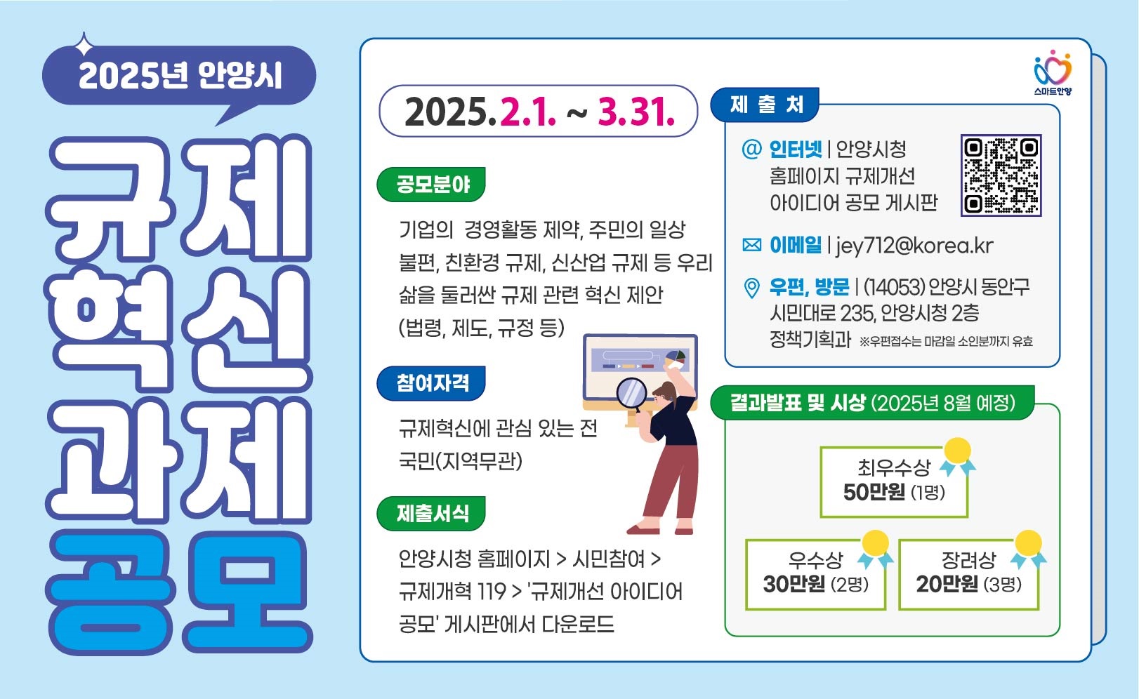 2025년 안양시 규제혁신 아이디어 공모전