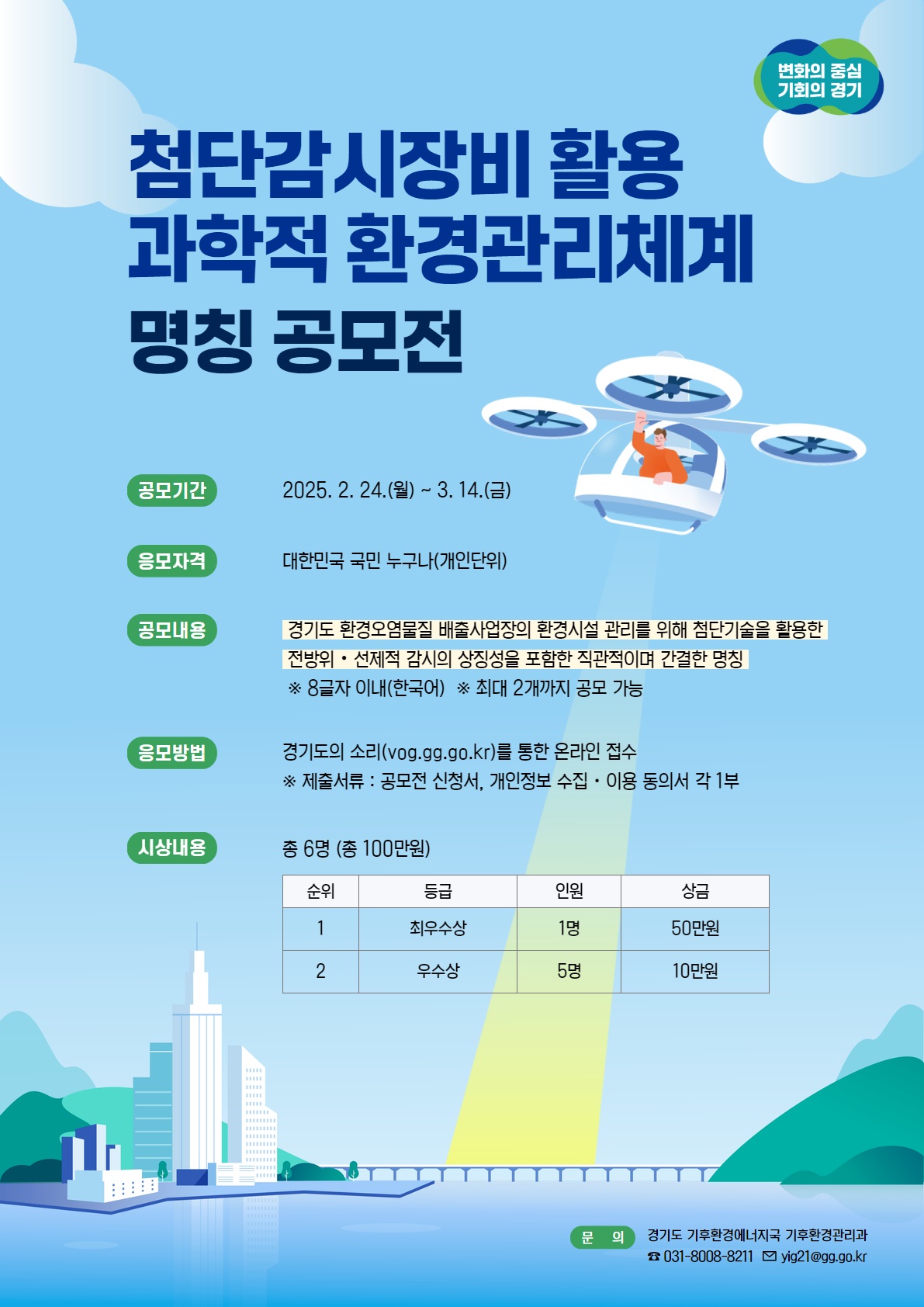 첨단감시장비 활용 과학적 환경관리체계 명칭 공모전