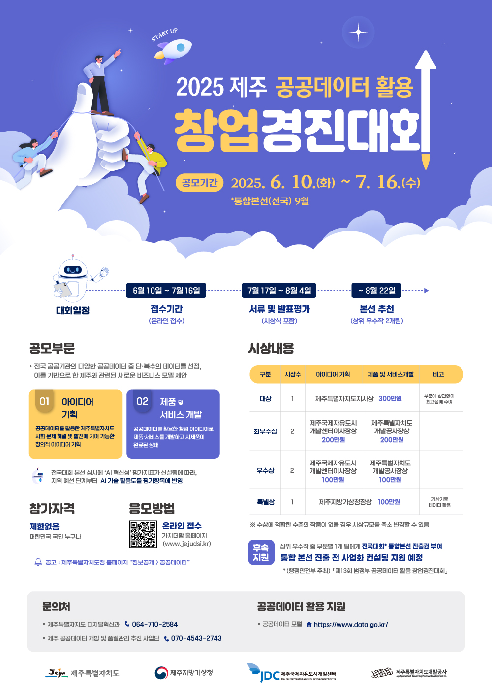 2025년 제주 공공데이터 활용 창업경진대회