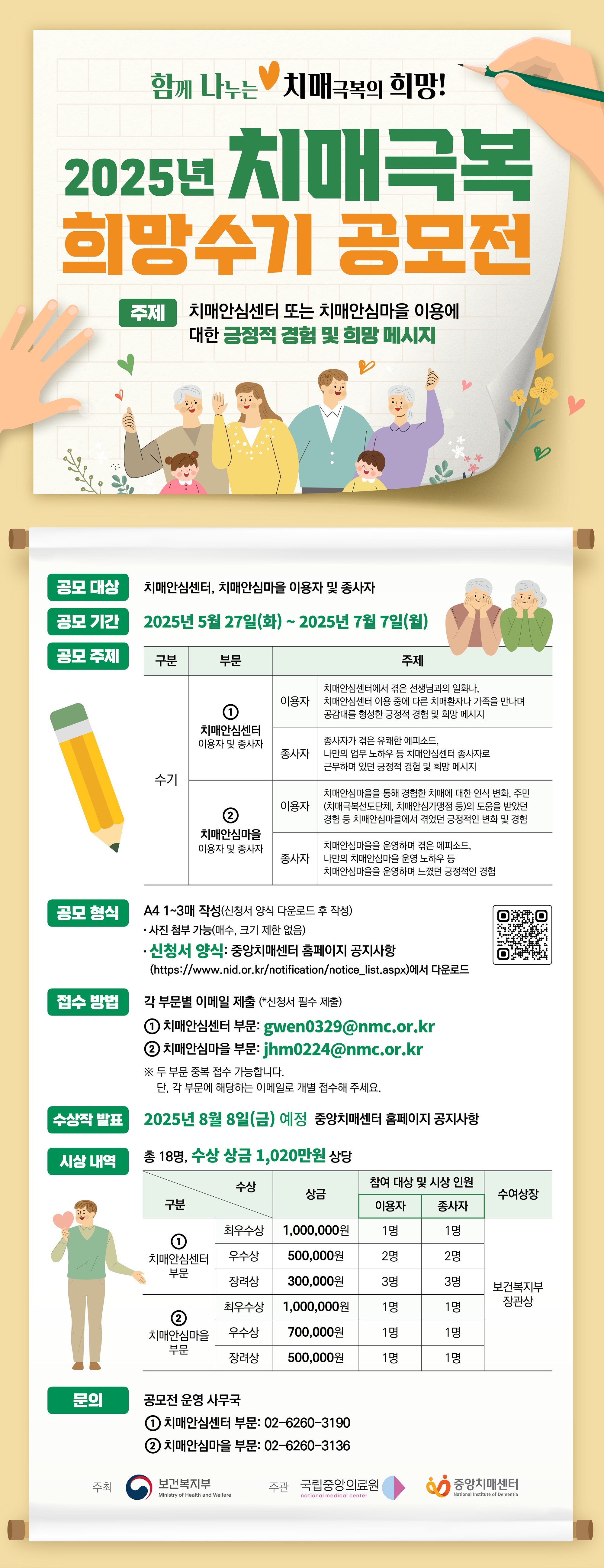 2025년 치매극복 희망수기 공모전