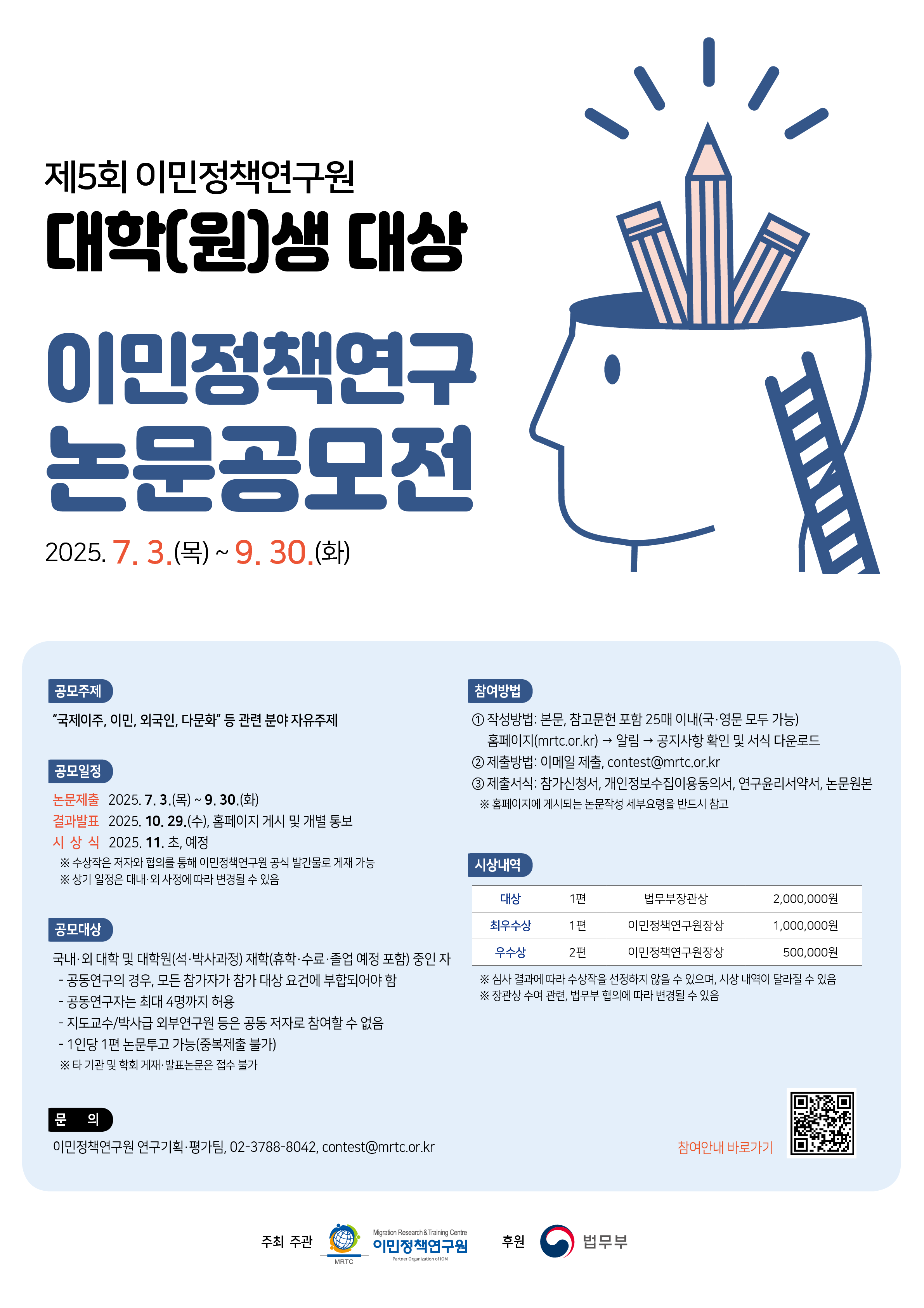 제5회 이민정책연구원 대학(원)생 대상 이민정책연구 논문공모전