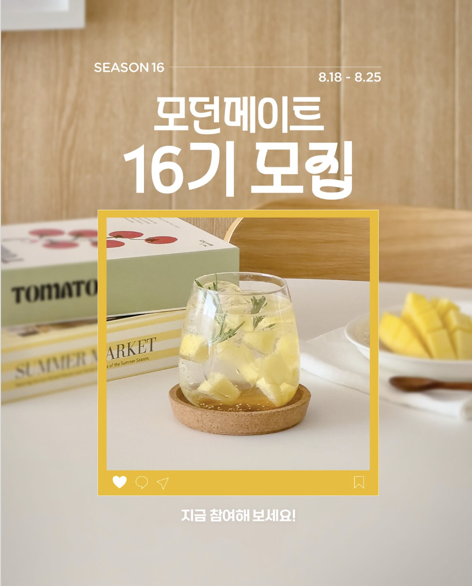 모던메이트 16기 모집