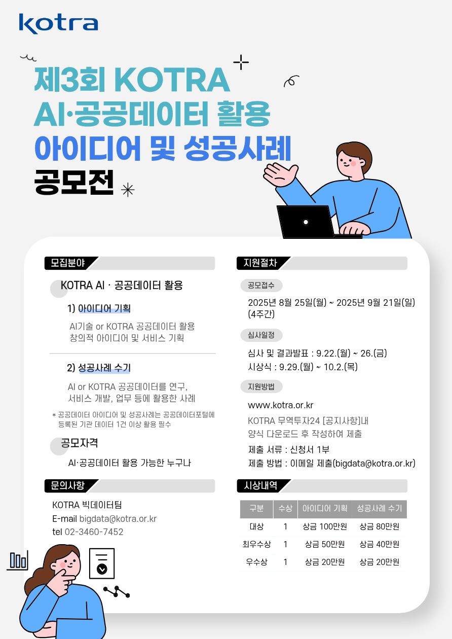 제3회 KOTRA AI·공공데이터 활용 아이디어 및 성공사례 공모전