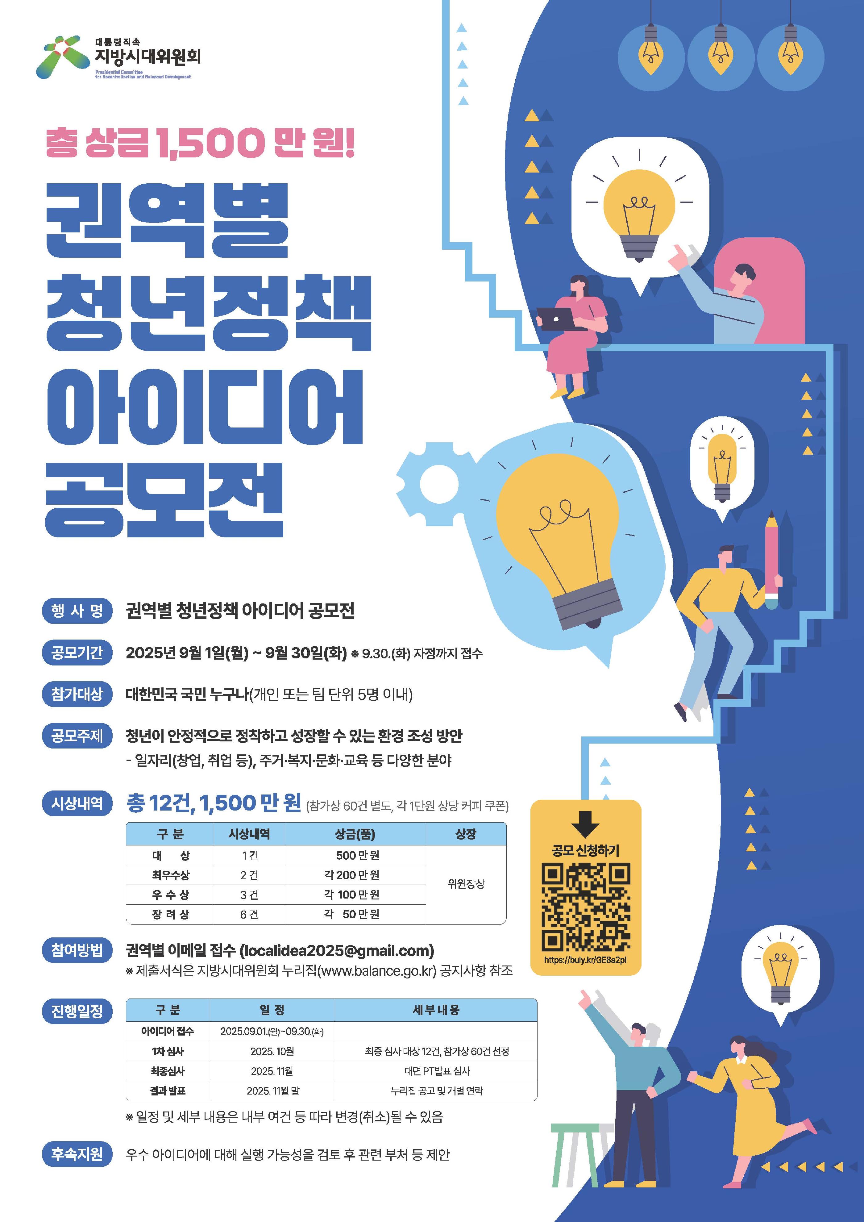권역별 청년정책 아이디어 공모전