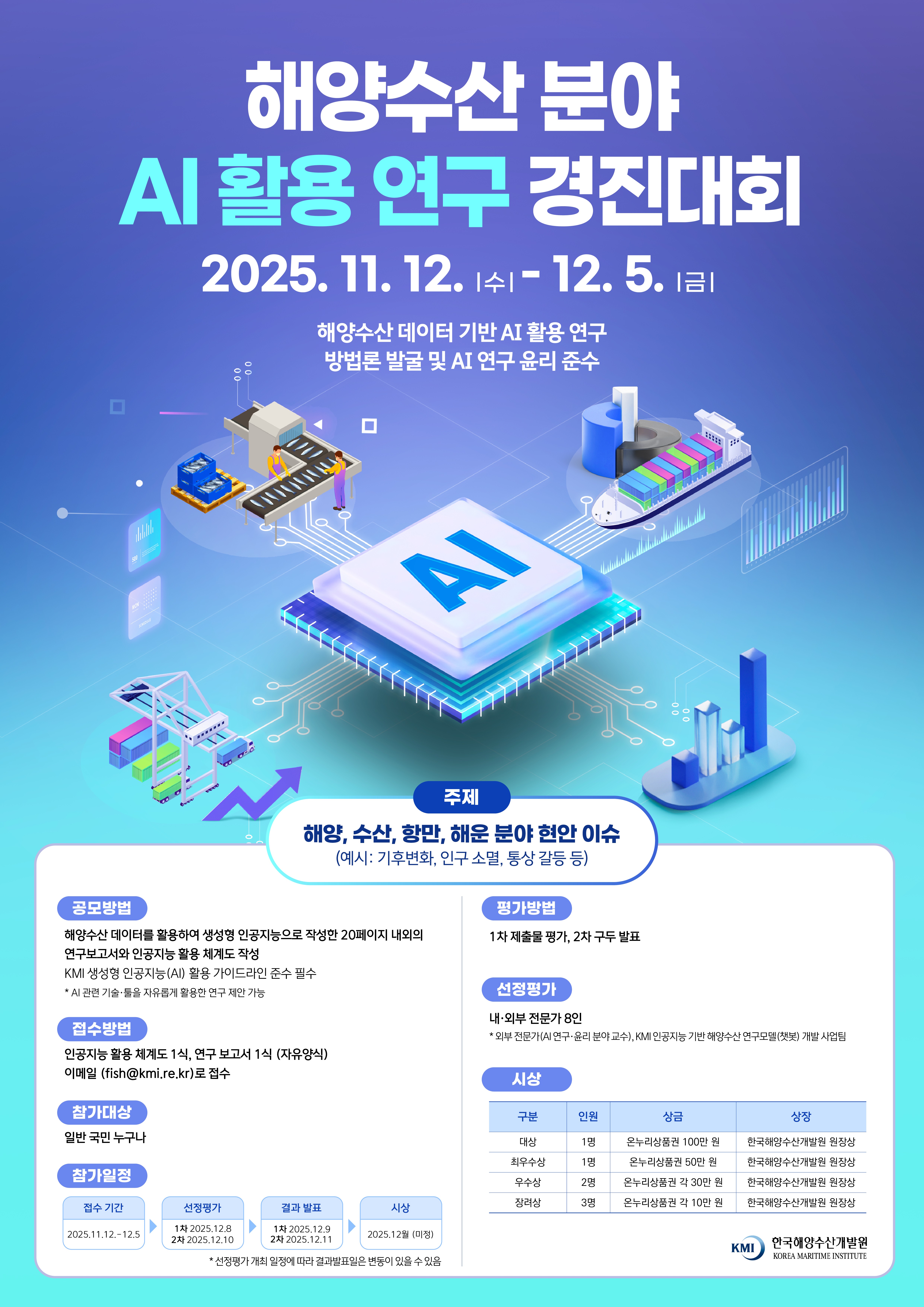 해양수산 분야 AI 활용 연구 경진대회 