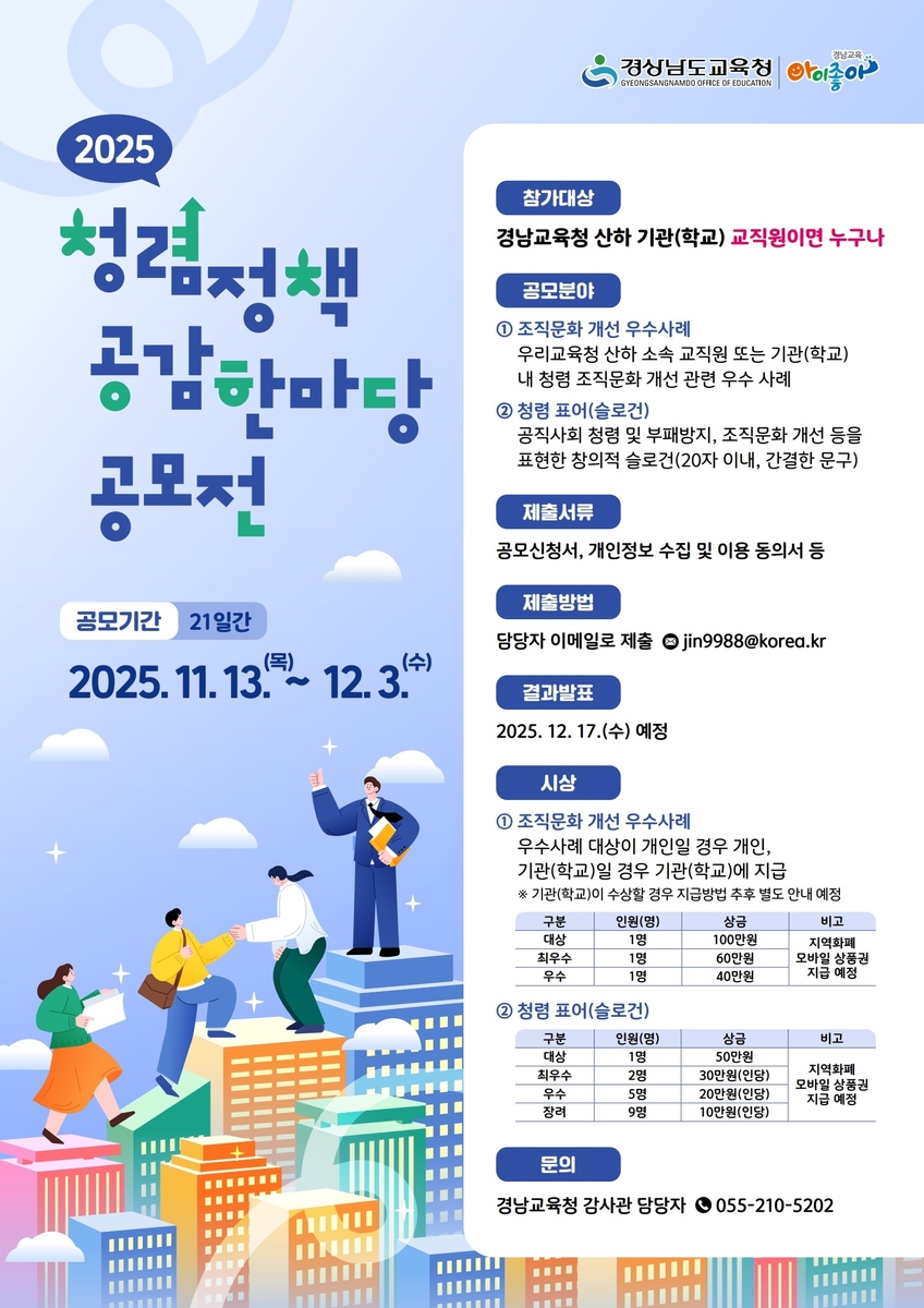 2025 청렴정책 공감한마당 공모전