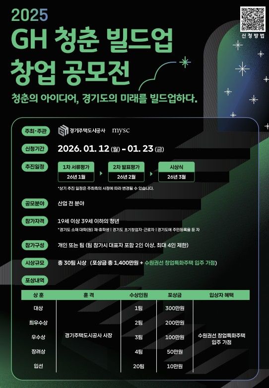 2025 GH 청춘 빌드업 창업 공모전