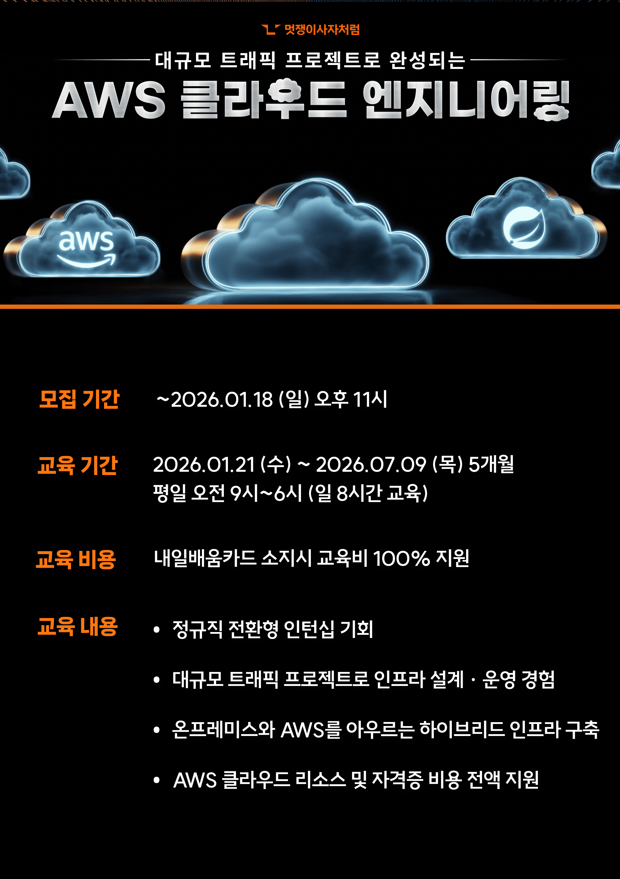 멋쟁이사자처럼 AWS 클라우드 엔지니어링 부트캠프
