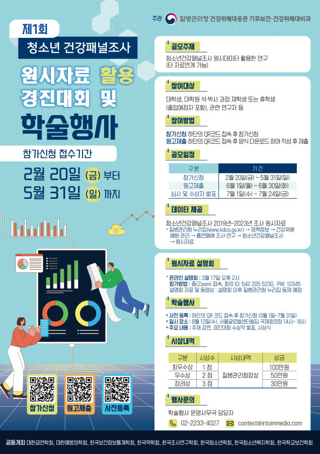 제1회 청소년건강패널조사 원시자료 활용 경진대회 및 학술행사