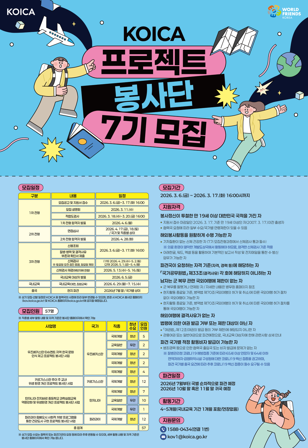 KOICA 프로젝트 봉사단 7기 모집