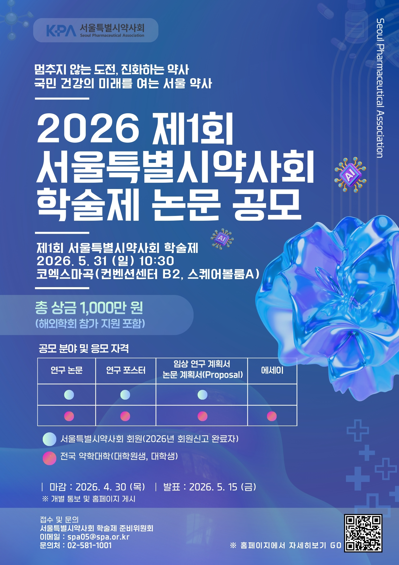 제1회 서울특별시약사회 학술제 논문 공모 