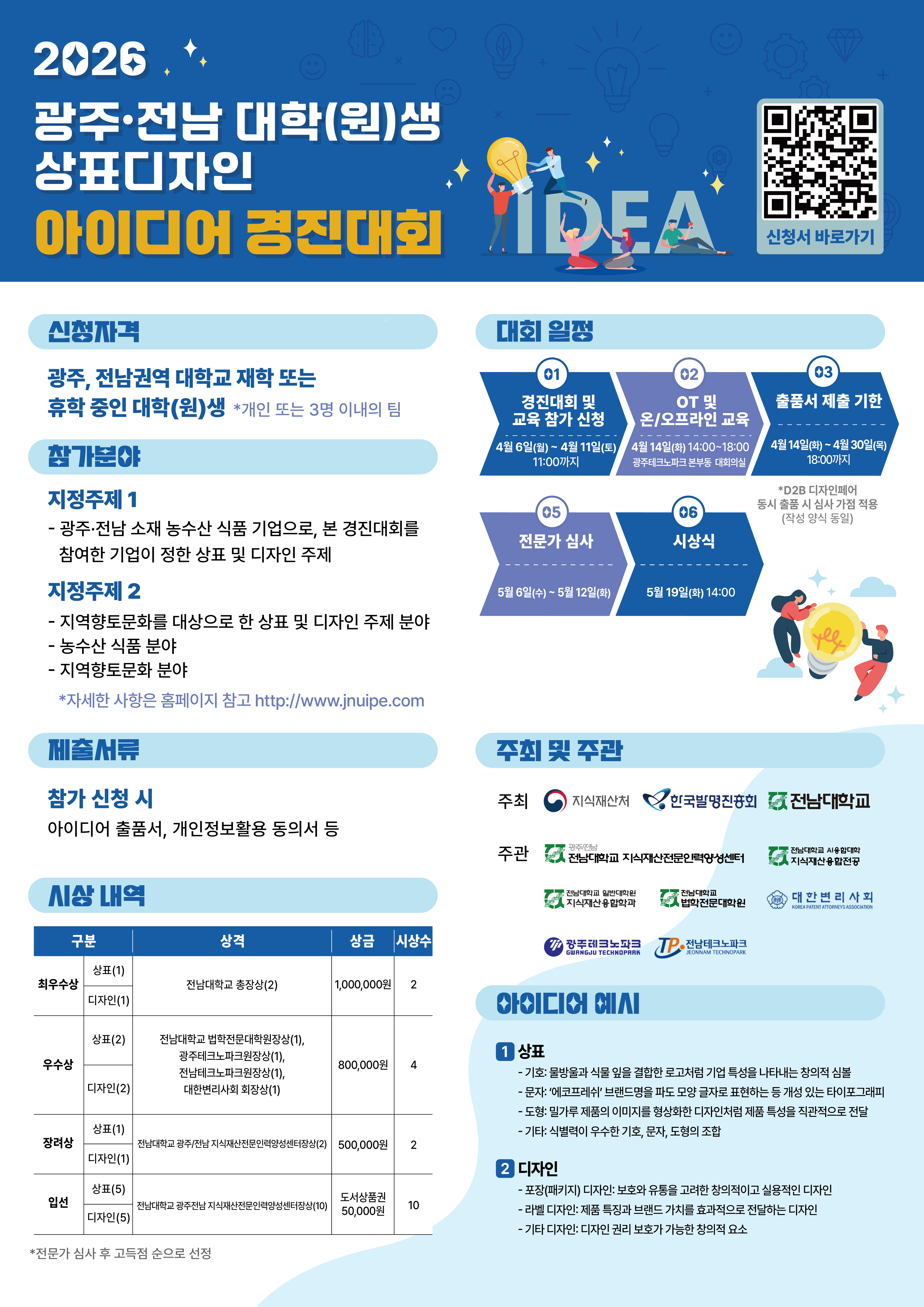 2026년 광주·전남 대학(원)생 상표·디자인 아이디어 경진대회