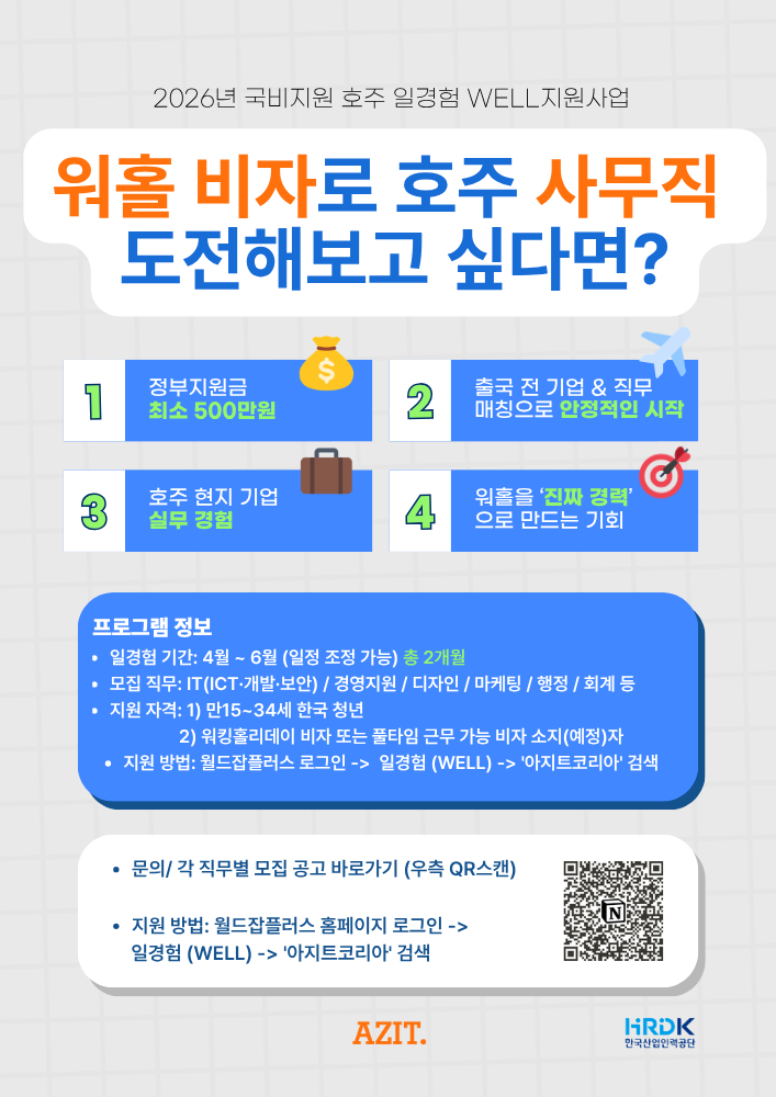 해외일경험 WELL 호주 프로그램