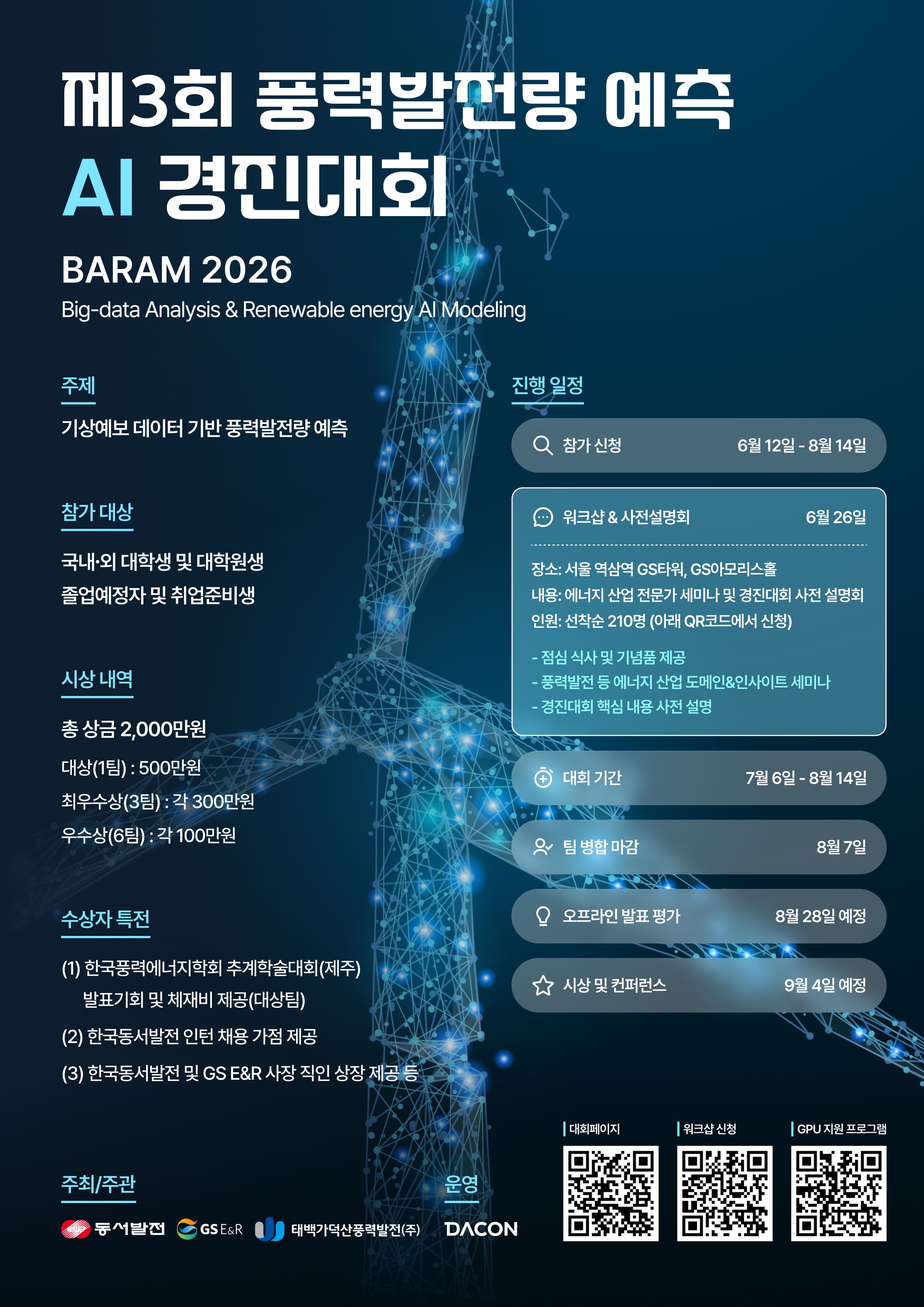 [데이콘] 제3회 풍력발전량 예측 AI 경진대회 - BARAM 2026
